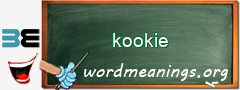 WordMeaning blackboard for kookie